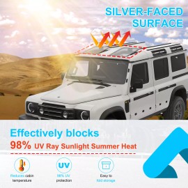 carmotion88 2PCS Car SunRoof Window Sunshade Trim SunVisor Kit For INEOS Grenadier 2020-2024