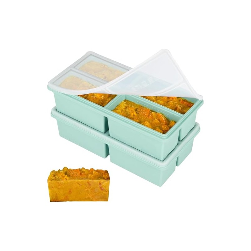 2PCS con Tapa, Recipiente para Sopa de 1 Taza, Moldes