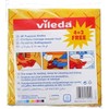 Vileda All-Purpose Cloth 4+2Pcs, Powerful Cleaning, Water-Absorbent, Durable - Yellow