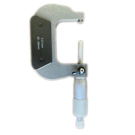 Outside Micrometer, Metric 25-50mm (0.01mm Graduations) High Precision External Micrometer, Precision Machinist Tool for Mechanics and Jewelers