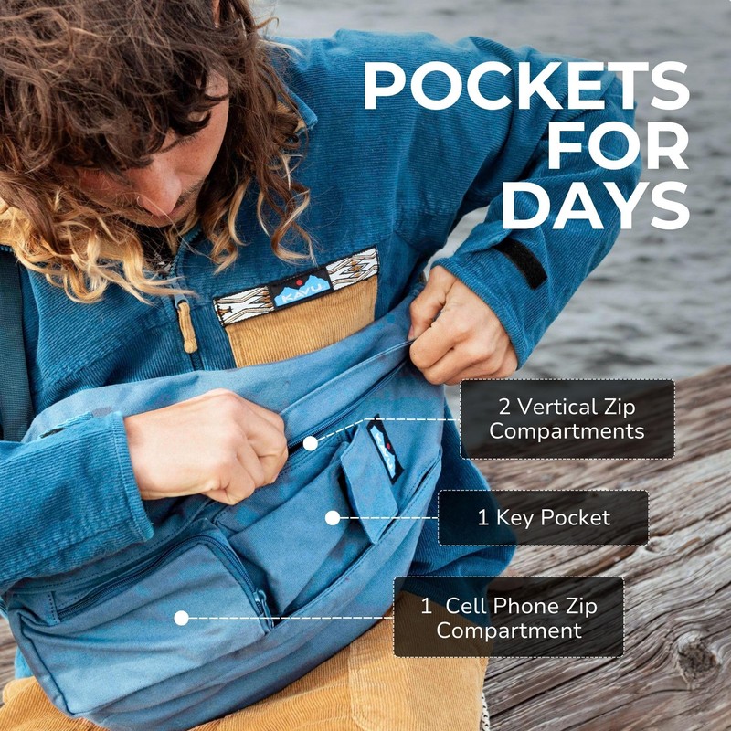 KAVU Rope Bag, Blue Bay, One Size