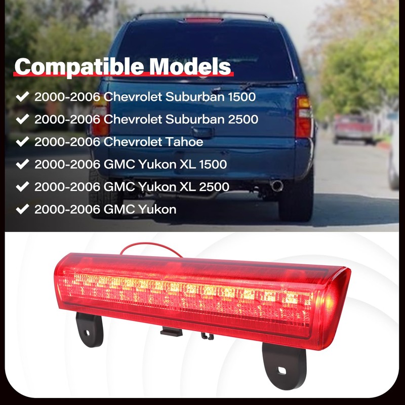 AFEISOL 923-203 LED Third High Mount Brake Light Compatible with