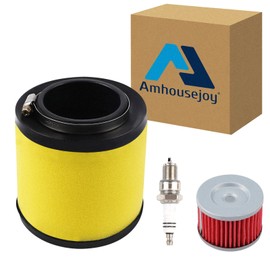 TRX350 Air Filter Fit for Honda Rancher 350 TRX350 TRX350FE TRX350FM TRX350TE TRX350TM Foreman 400 450 TRX400 TRX450 with Oil Filter Spark Plug Replace 17254-HN5-670