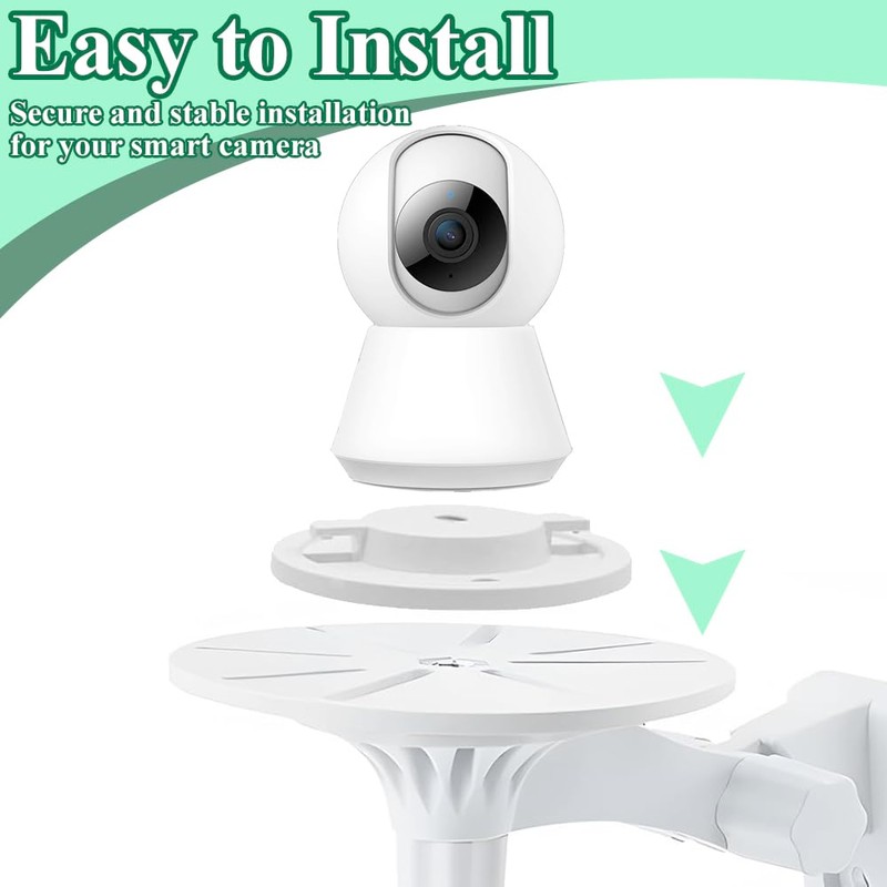 2 Set Smart Camera Wall Mounting Base Security Mounting Base