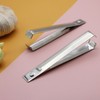 2 pieces silver herringbone tweezers set, garlic peeler, garlic tweezers