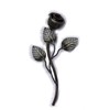 UHRIG Wrought Iron Rose, Decorative Flower Made of Steel, Garden