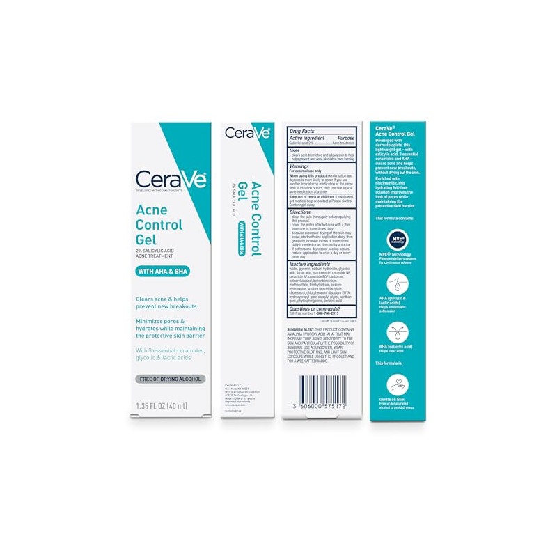 CeraVe Gel para Acné con Ácido Salicílico 3 Ceramidas