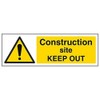 V Safety Warning Building- Construction Site Keep Out - 300