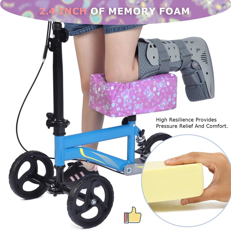 XINTREY Knee Scooter Pad Cover 2" Memory Foam Print Knee