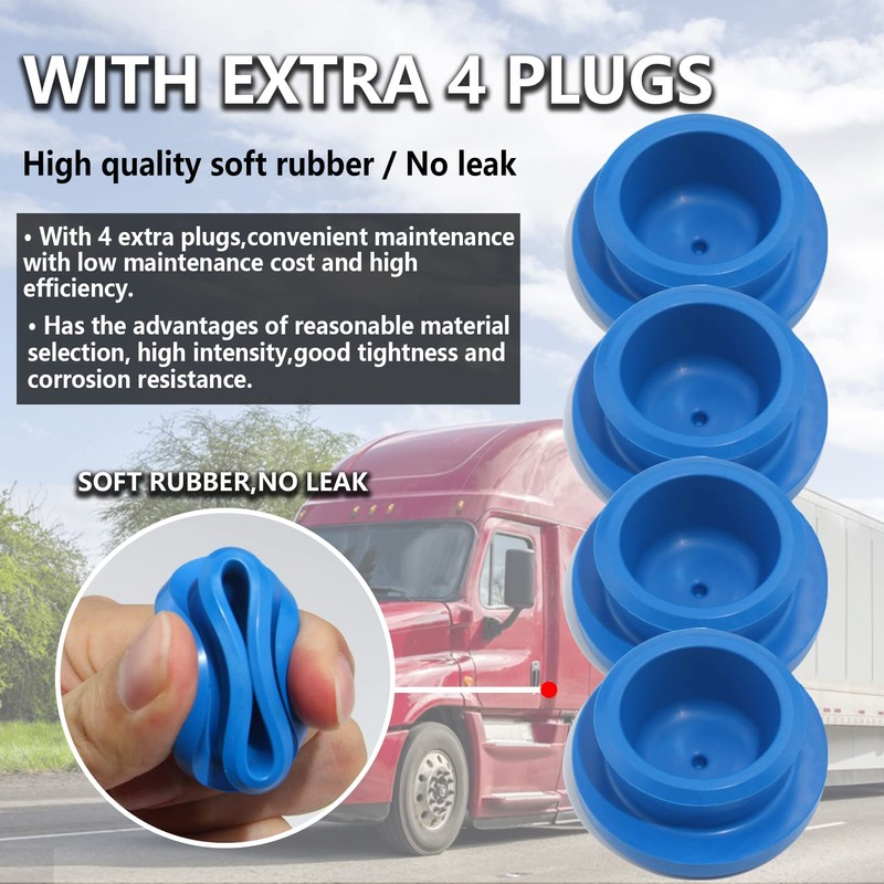 iBroPrat 4pcs 343-4009 Aluminum Hub Cap for Trailer Axle, 3434009