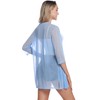 iClosam - Cárdigan para Mujer con Manga 3/4, Manzana Verde