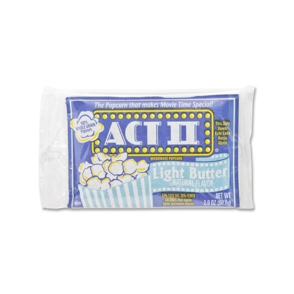 Act II Microwave The Classic Light Butter Popcorn, 2.75 Ounce -- 36 per case.