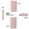 GAEKEAO women's wallet, large capacity leather women's wallet, zip clutch,