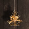 com-four® Decorative Christmas Tree - Glittering Christmas Fir for Hanging