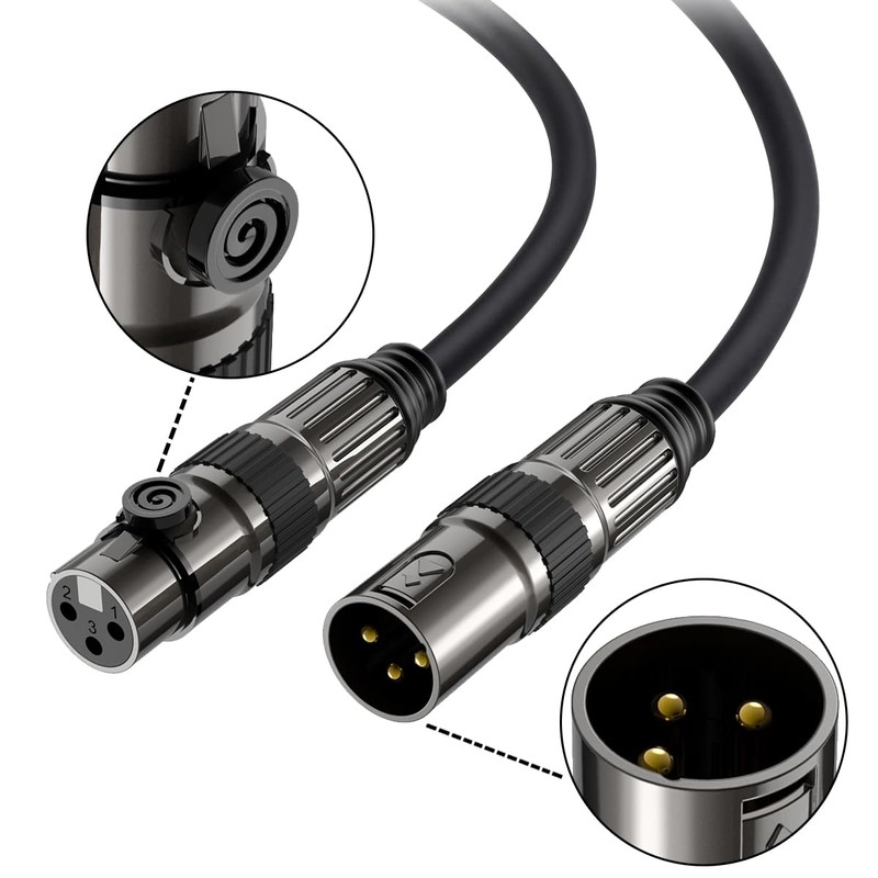 FORE Microphone Cable XLR Male to XLR Female Cable 6