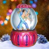 Mini Christmas Snow Globe Featuring an Arabian Nutcracker Ballerina Couple