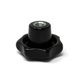 Ganter Standard Elements Star Handle with Internal Thread According to DIN 6336 / Duroplast / Threaded Bushing Galvanised Steel / M10 - Star Diameter 50 mm (Pack of 1, M10 (50))