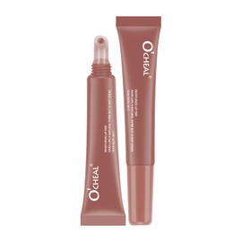 O'CHEAL Moisturizing Lip Mask Glaze Colored Lipstick Glass Colored Lip Gel Lip Balm Lipstick Lip Color Mouth Beauty 02#LIGHT BRWON