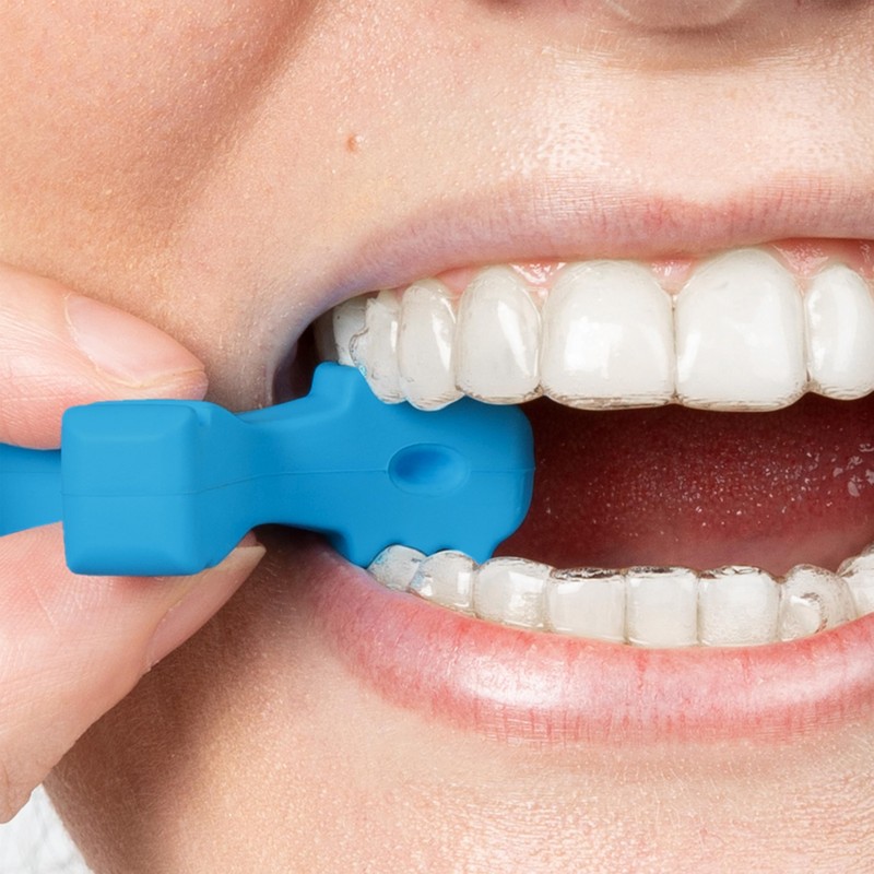 Invisalign Munchies EPS Aligner and Retainer Tray Seaters, Blue and