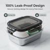 Vonpri Stainless Steel Travel Soap Case, Airtight Snap Lock Lid