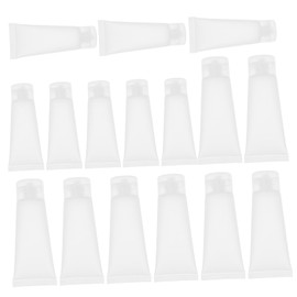 Mikinona 16pcs Squeeze Cream Tube Skin Care Sample Travel Bottles Mini Lotion Sample Bottles Leakproof for Workout