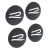 Volkswagen 000071213F Dynamic Hub Caps (Pack of 4) Black Gloss