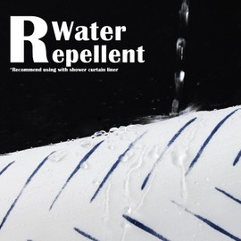 TOPICK Blue and White Shower Curtain Herringbone Shower Curtains Inky Chevron Zigzag Modern Shower Curtain for Bathroom Waterproof Hooks Included 70x72 Inches