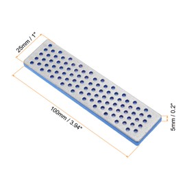 PATIKIL 100mm Extra-Coarse Ski Snowboard Diamond Stone,1Pcs Ski Edge Sharpener Diamond Edge Files Snowboard Whetstone, Blue
