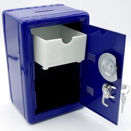 Metal Safe Shaped Money Box with Key