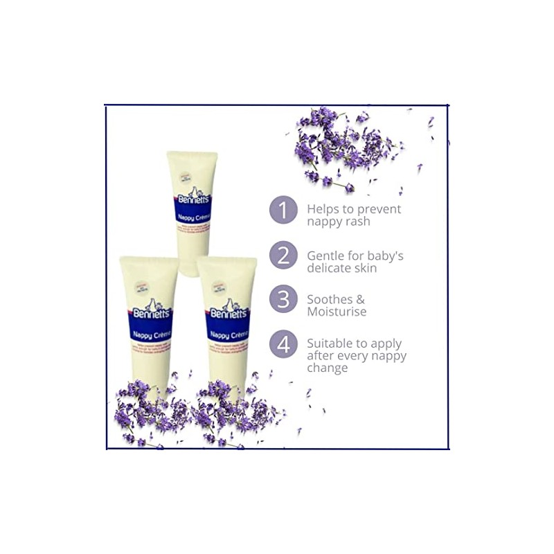 Bennetts Nappy Cream -Helps to prevent nappy rash and protect