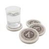 Thirstystone Absorbent Monogram Sandstone Coaster Set, Letter K