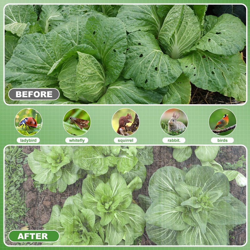 JEYODA Garden Netting Plant Covers Net Ultra Fine Mesh Pest