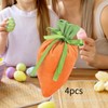 SM SunniMix 4 Pieces Easter Carrot Candy Gift Bags Treat