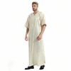 Musuly Men's Kaftan - Traditional Thobe Abaya Djellaba, beige