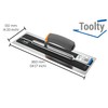 Toolty Ultra Flexible Plaster Finishing Skimming Trowel - Stainless Steel