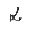 Dulton Iron Parts Double Swing Wall Hook, Antique Black, Height