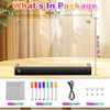LED Acrylic Magnetic Dry Erase Board for Fridge, 14"*10.5" Weekly