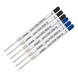 Lanier Combo Pack - 6 Pack - Schmidt easyFLOW9000 M Parker Style Refill 3 Blue and 3 Black Ink Medium Tip