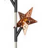 Alpine Corporation 38" Tall Solar Celestial Garden Stakes with Warm