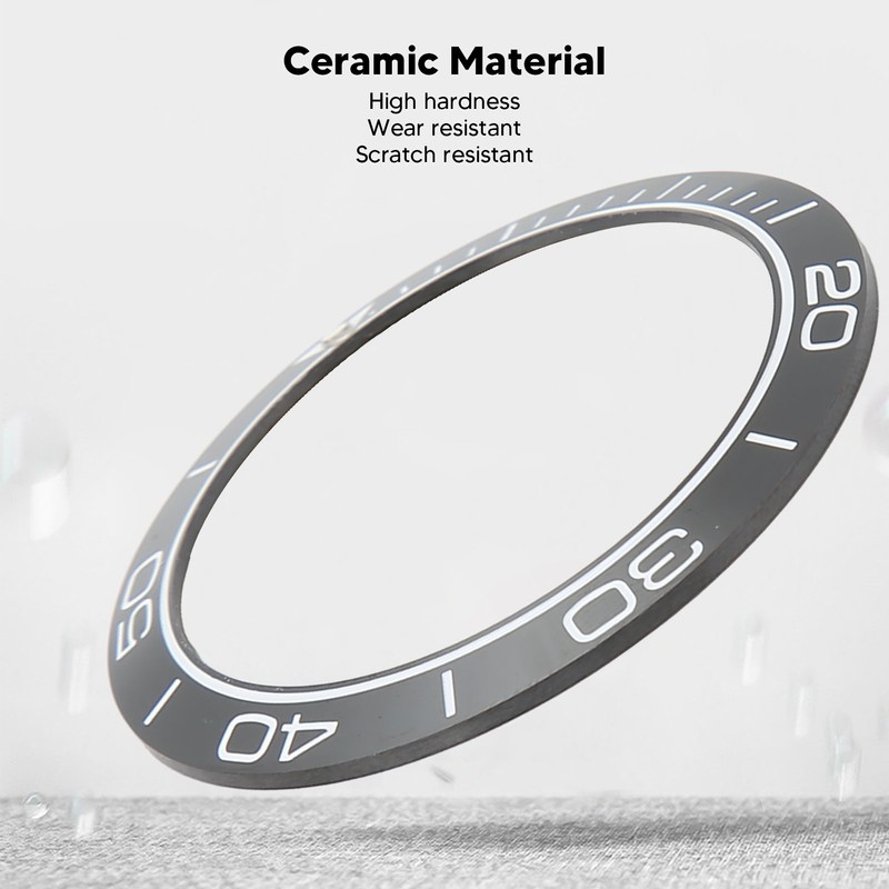 Watch Bezel Insert 41.5mm Ceramic Watch Bezel Ring Repair Replacement