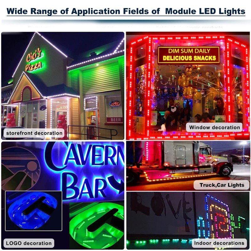 EAGWELL Module LED Lights, 40 Ft SMD 5050 Storefront Window