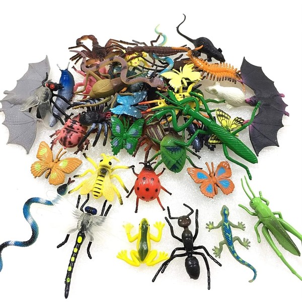 43 Real Insect Figures Mini Fake Insect Toy Kids Toy