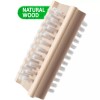 Konex Wooden Nail Brush for Scrubbing, Fingernail Brush Nail Scrub