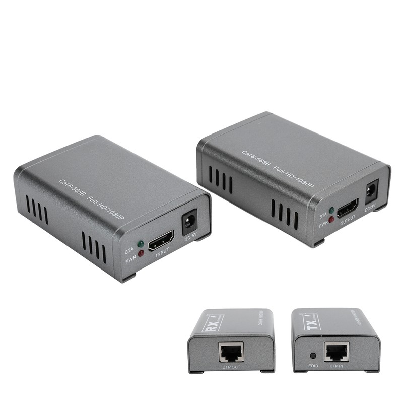 HDMI Extender 60m Online Video Amplification Extend Signal Adapter 100‑240V