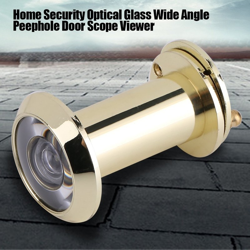 Door Viewer Security Peek Peephole Optical Glass 200 Degree Wide