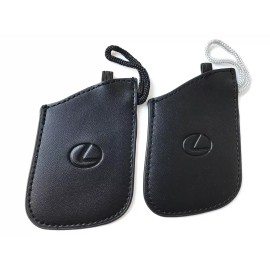 Lexus Genuine Lexus LC500 LS500 Hybrid Black Leather Remote Fob Key Cover Glove 2 PCS