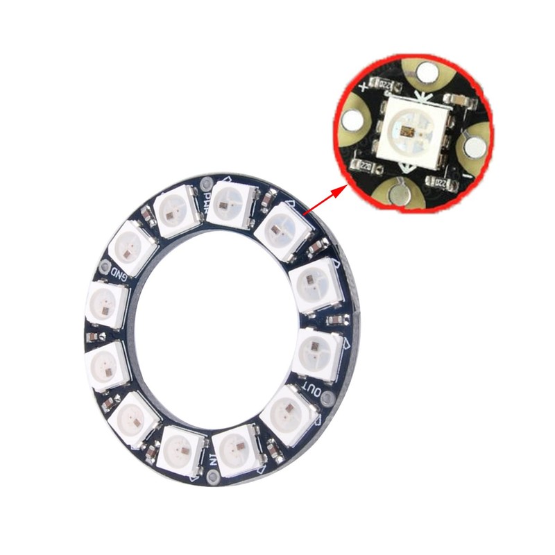 12 Bits 12X WS2812 RGB LED WS2812B 5050 Full Colour
