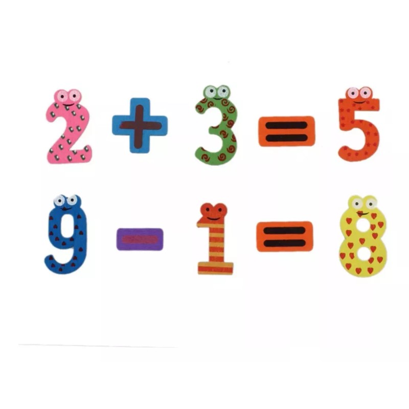 Idecor Numeros Con Iman Didactico Estimulacion Temprana De Madera