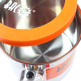 BACOENG 1.5 Gallon Tempered Glass Lid Stainless Steel Vacuum Chamer Perfect for Stabilizing Wood, Degassing Silicones, Epoxies and Essential Oils