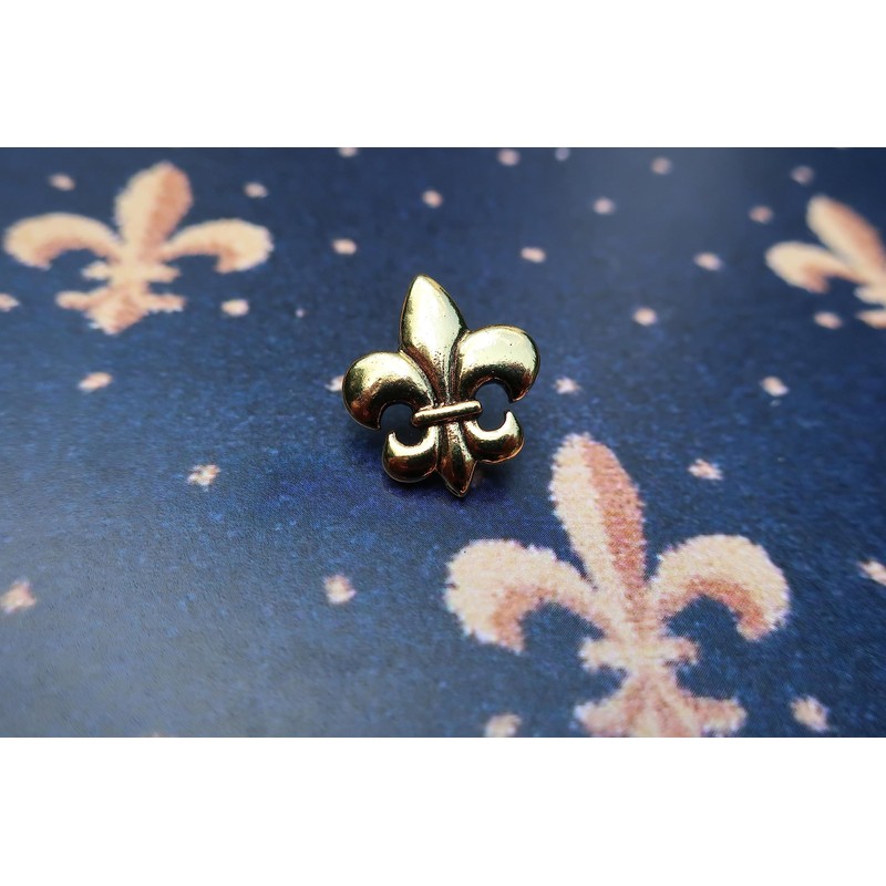 Jim Clift Design Fleur de Lis Gold Lapel Pin -
